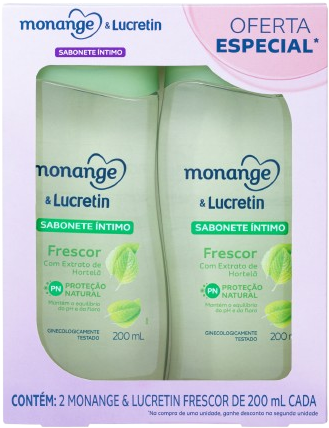 Kit Sabonete Íntimo Monange & Lucretin Frescor