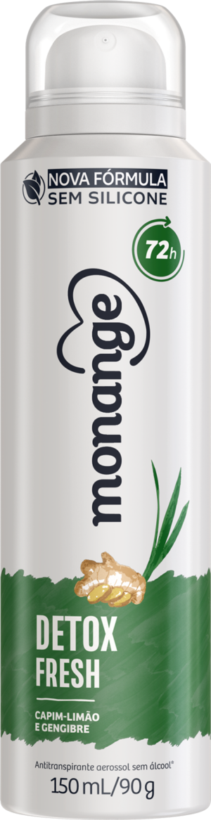 Desodorante Detox Fresh Aerossol Antitranspirante Monange Feminino 150Ml
