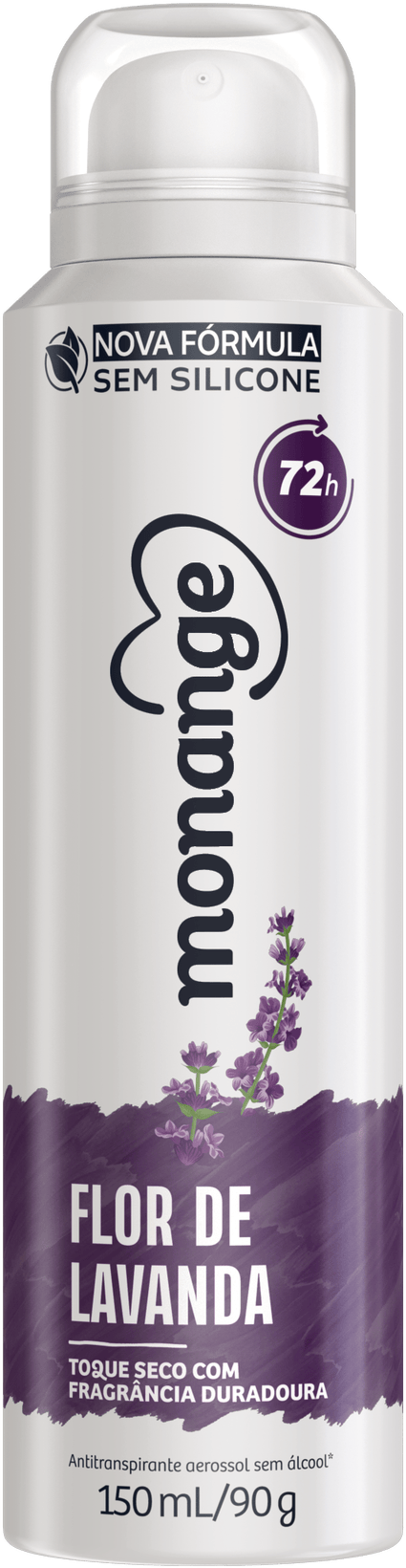 Desodorante Flor De Lavanda Aerossol Antitranspirante Monange Feminino 150Ml