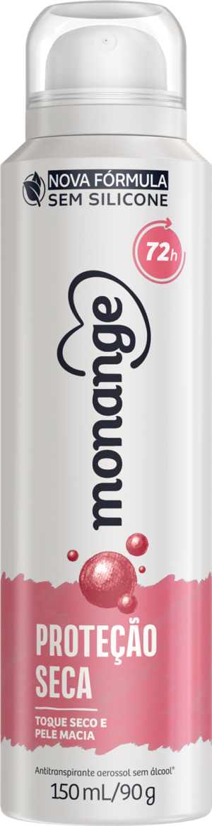 Desodorante Proteção Seca Aerossol Antitranspirante Monange Feminino 150Ml