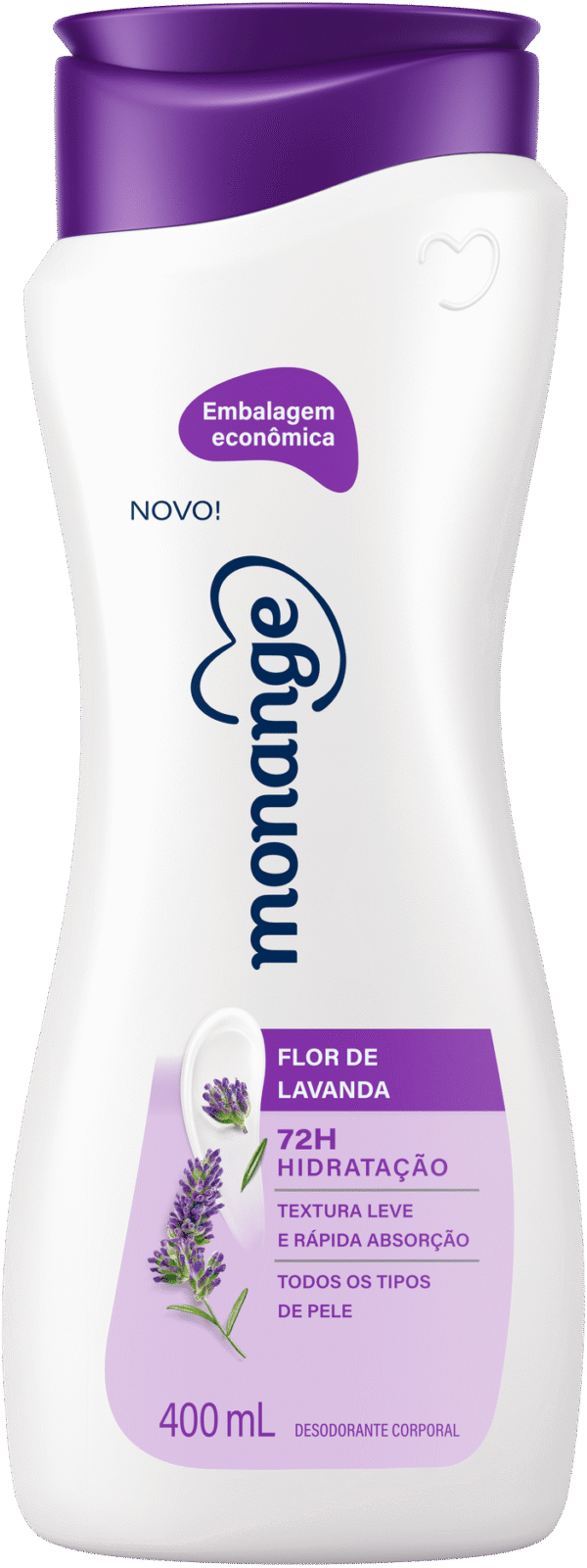 Hidratante Monange Flor De Lavanda Hidratação Essencial Com Ação Desodorante 400Ml