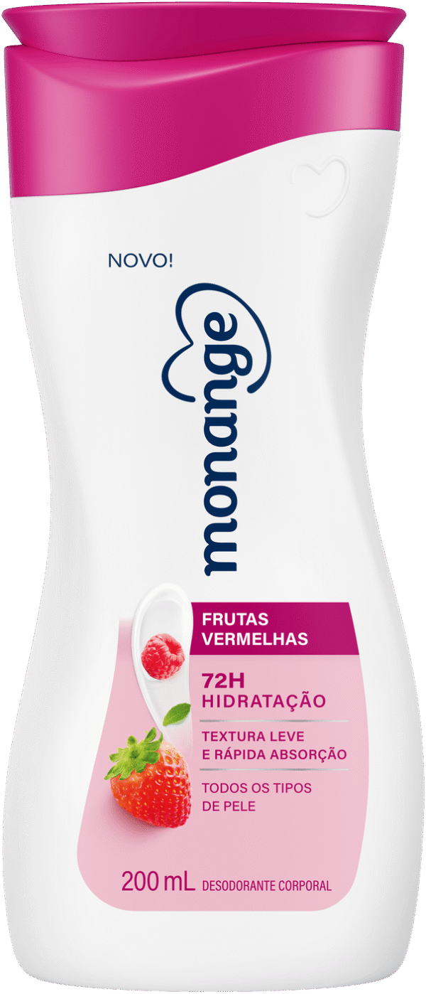 Hidratante Monange Frutas Vermelhas Hidratação Essencial Com Ação Desodorante 200Ml
