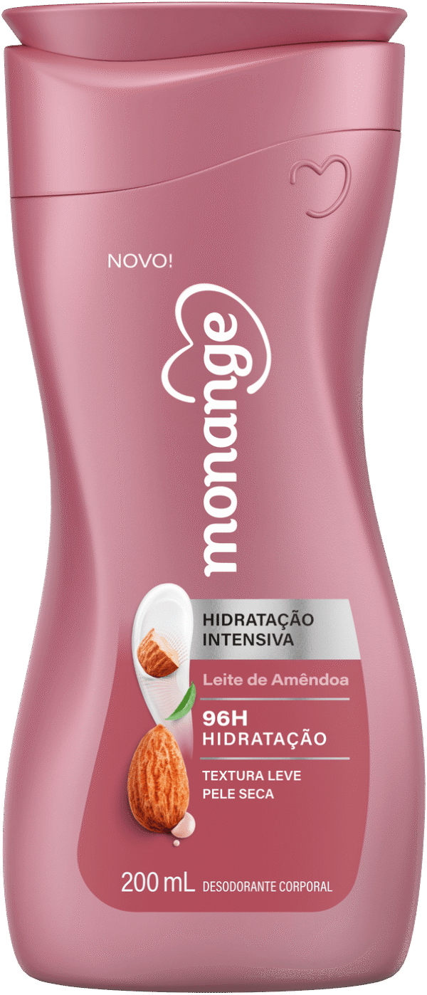 Hidratante Monange Leite De Amêndoas Hidratação Intensiva Com Ação Desodorante 200Ml