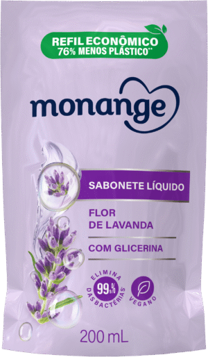 Sabonete Líquido Monange Flor De Lavanda Refil 200Ml