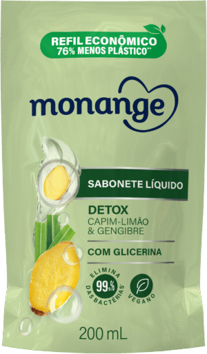 Refil Sabonete Líquido Monange Detox 200Ml