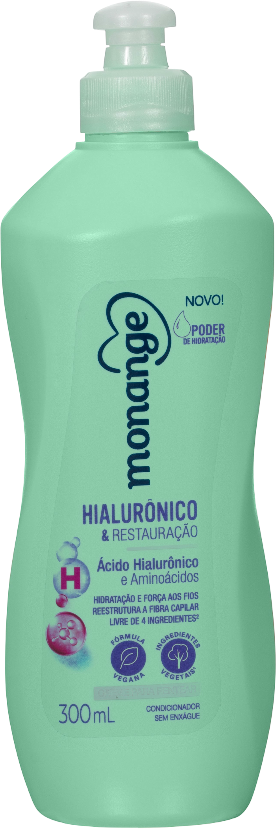 Creme para Pentear Monange Hialurônico & Restauração 300ml