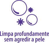 Limpa profundamente sem agredir